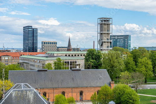 Aarhus, Denmark, 19-05-2021 View of the city, here is the City Hall photo