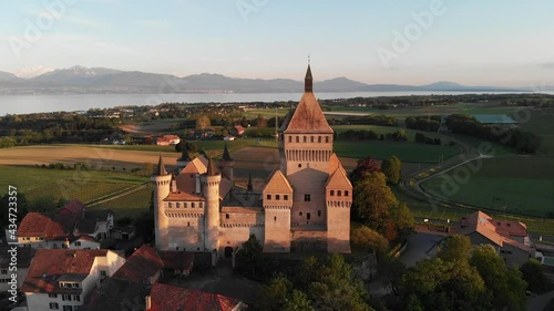 Wallpaper Mural Medieval Castle among the vineyards near Geneva (Leman) lake Torontodigital.ca
