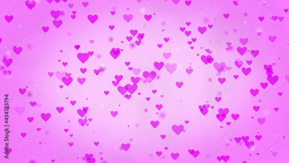 Pink heart on pink romantic background animation. Valentine's day loopable abstract hearts with bokeh. Pink heart on pink romantic background animation. Valentine's day loopable abstract hearts with bokeh.