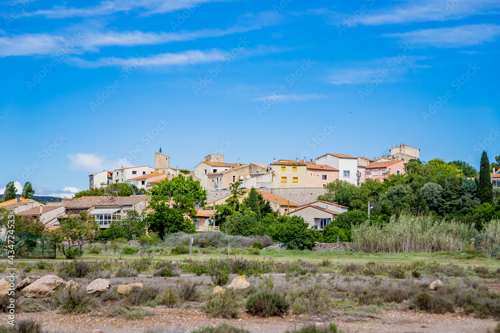 Le village de Balaruc vu depuis le Parc de Balaruc-le-Vieux