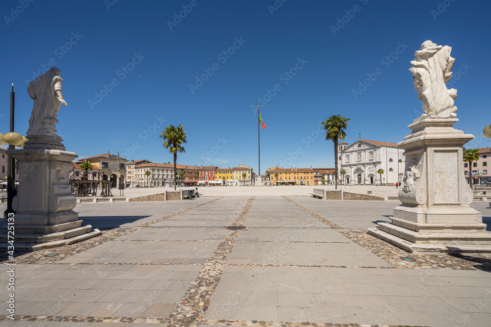 Piazza Grande in Palmanova, Italy