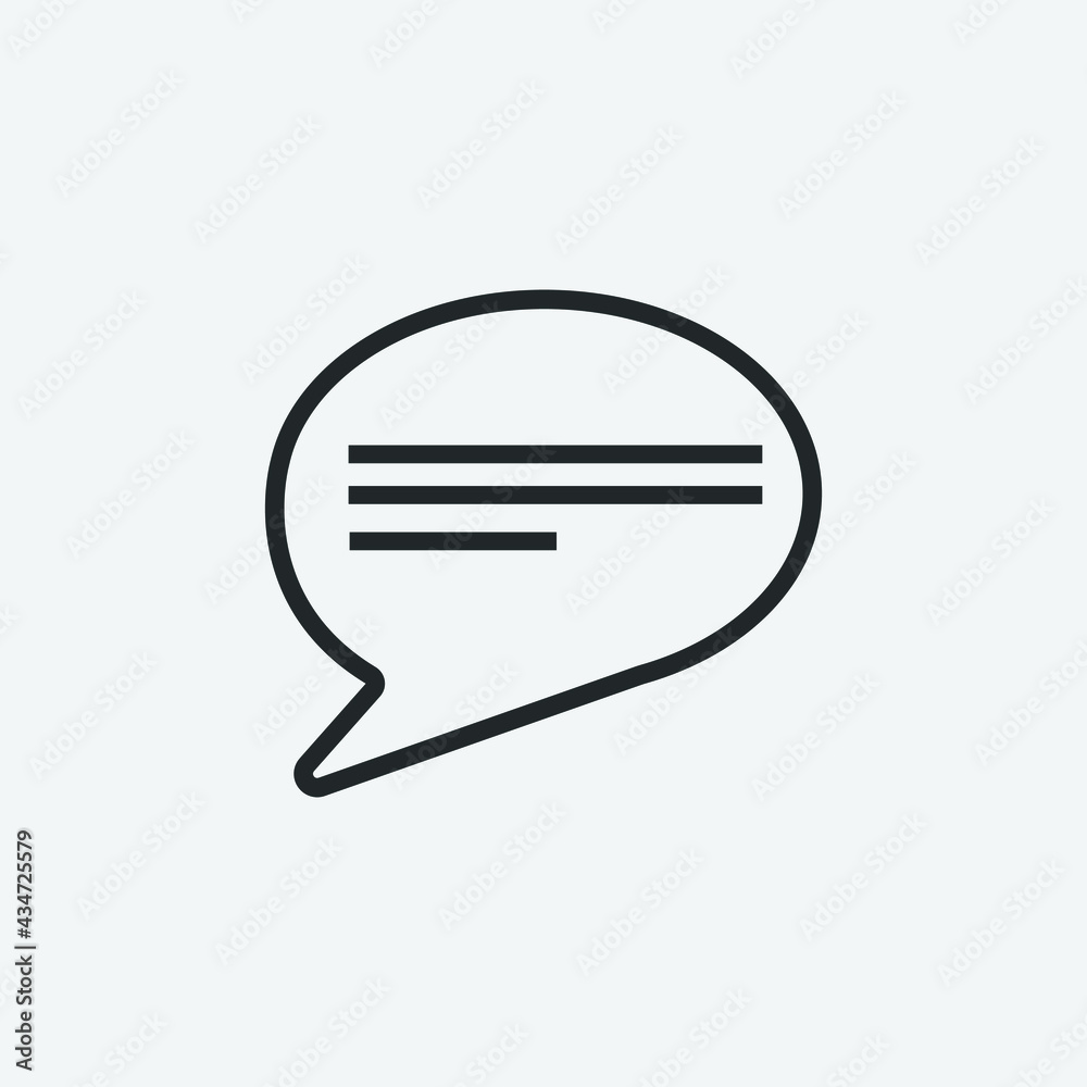 Chat icon illustration Chat icon illustration
