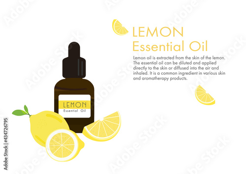 lemon herb for essential oil extraction in medical treatment vector ep03