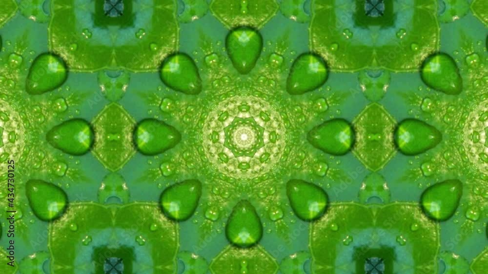 Green kaleidoscope seamless pattern background. Green kaleidoscope seamless pattern background.
