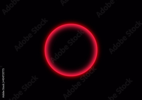 抽象的な赤い輪