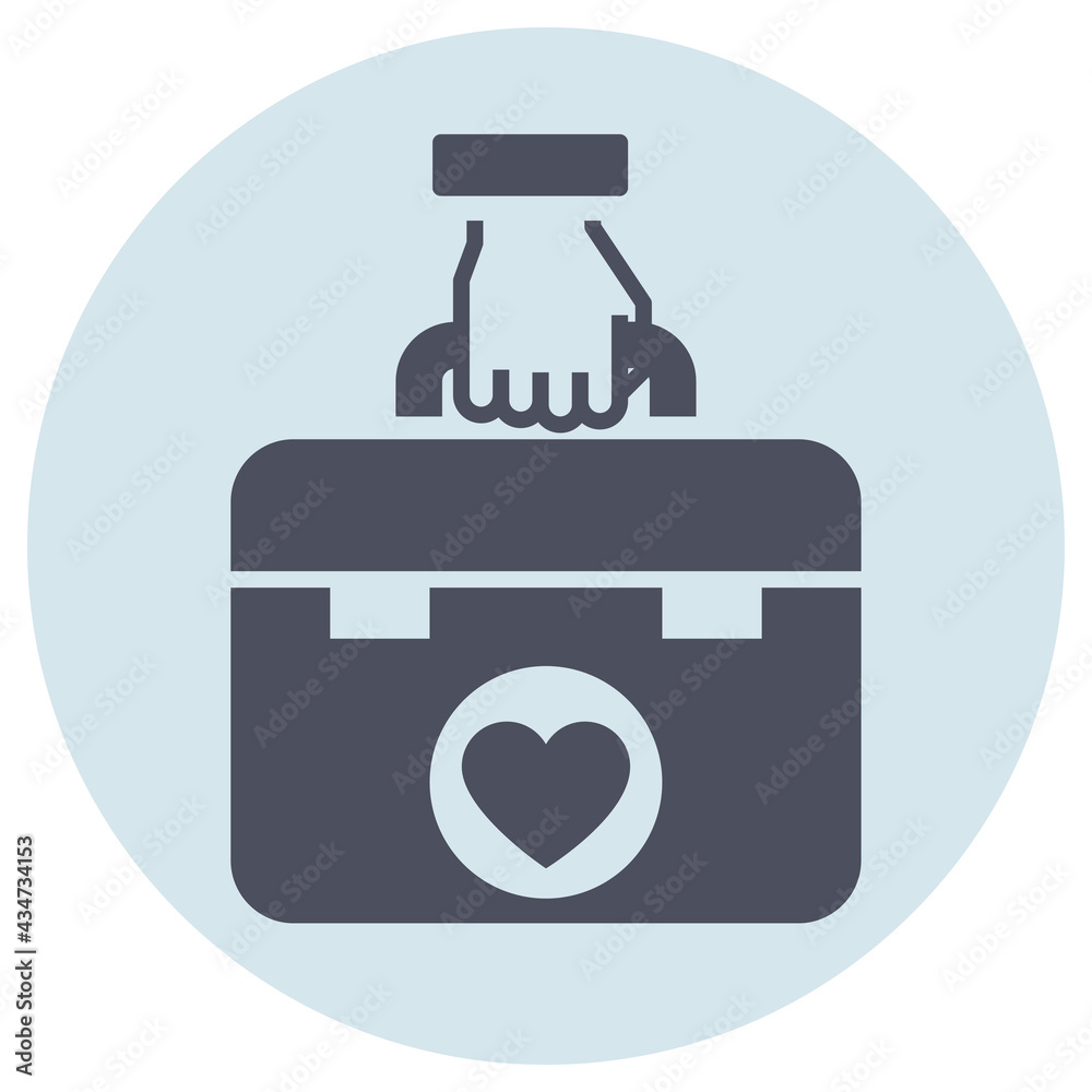 Glyph icon for briefcase.