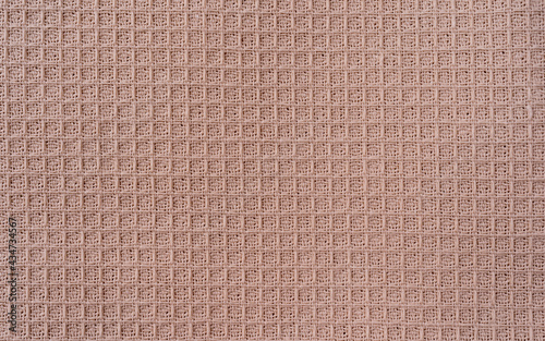Waffle fabric with visible texture copy space