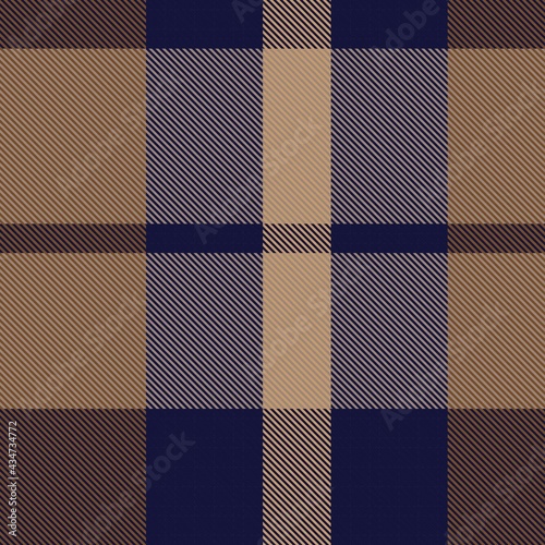 Brown Asymmetric Plaid textured Seamless Pattern