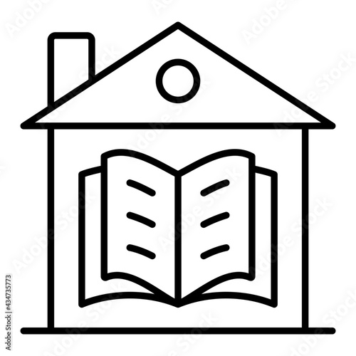 A linear design, icon of home education