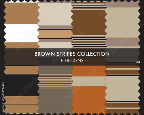 Brown Stripe Seamless Pattern Collection