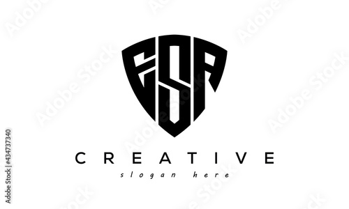 ESA letter creative logo with shield	