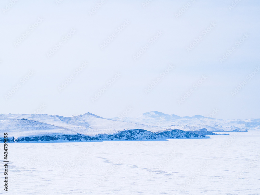Beautiful winter views of Lake Baikal Beautiful winter views of Lake Baikal