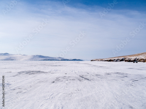 Beautiful winter views of Lake Baikal