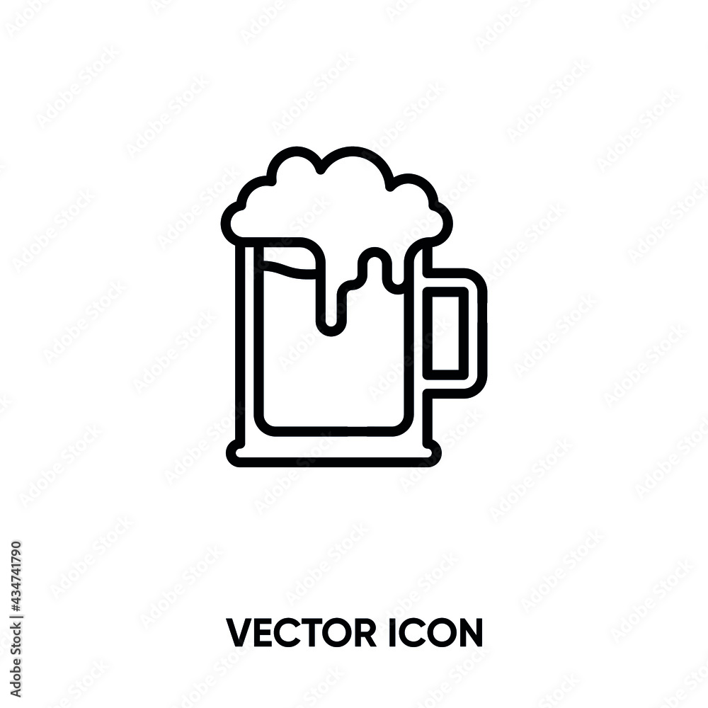 Beer vector icon. Modern, simple flat vector illustration for website or mobile app.Beer cup symbol, logo illustration. Pixel perfect vector graphics Beer vector icon. Modern, simple flat vector illustration for website or mobile app.Beer cup symbol, logo illustration. Pixel perfect vector graphics