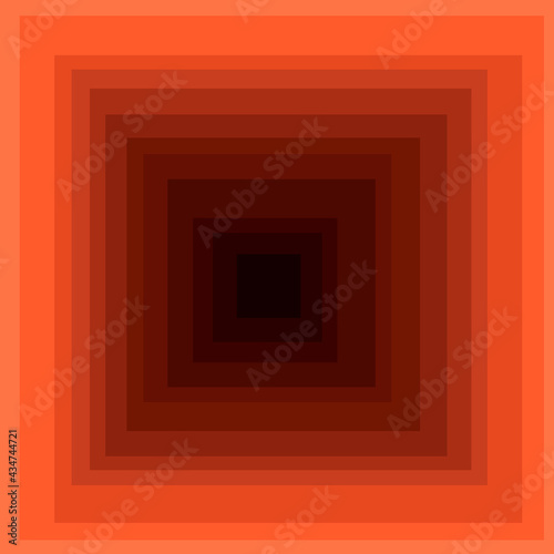 Red tonnel squared shapes. Dark inside and looks like bottomless.