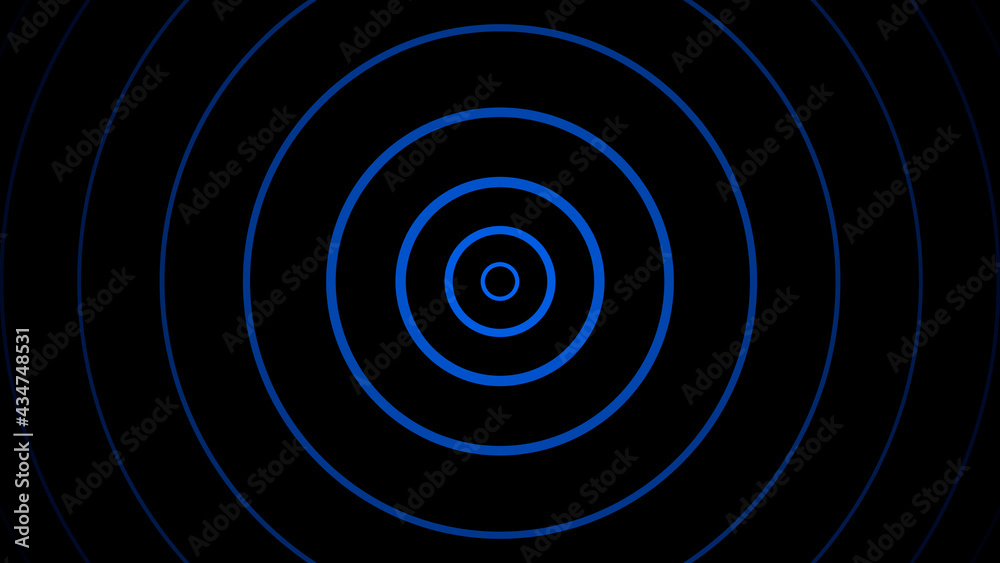 Circle Shape Illustration For Wave or Signal on Black Background Circle Shape Illustration For Wave or Signal on Black Background
