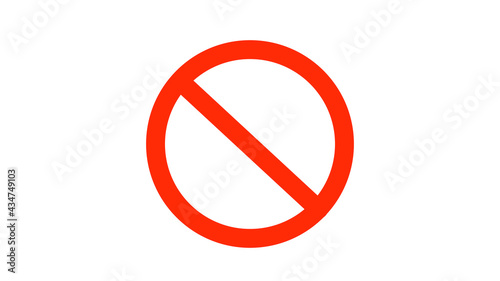 Free Download Do not Enter or Crossing Symbol Icon on White background - GFXLoad