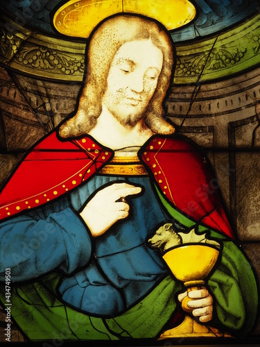  Tiraille représentant le Christ lors de la cène, France