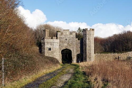 Gate house at Dunraven on the Vale of Glamorgan coastline - Wales photo