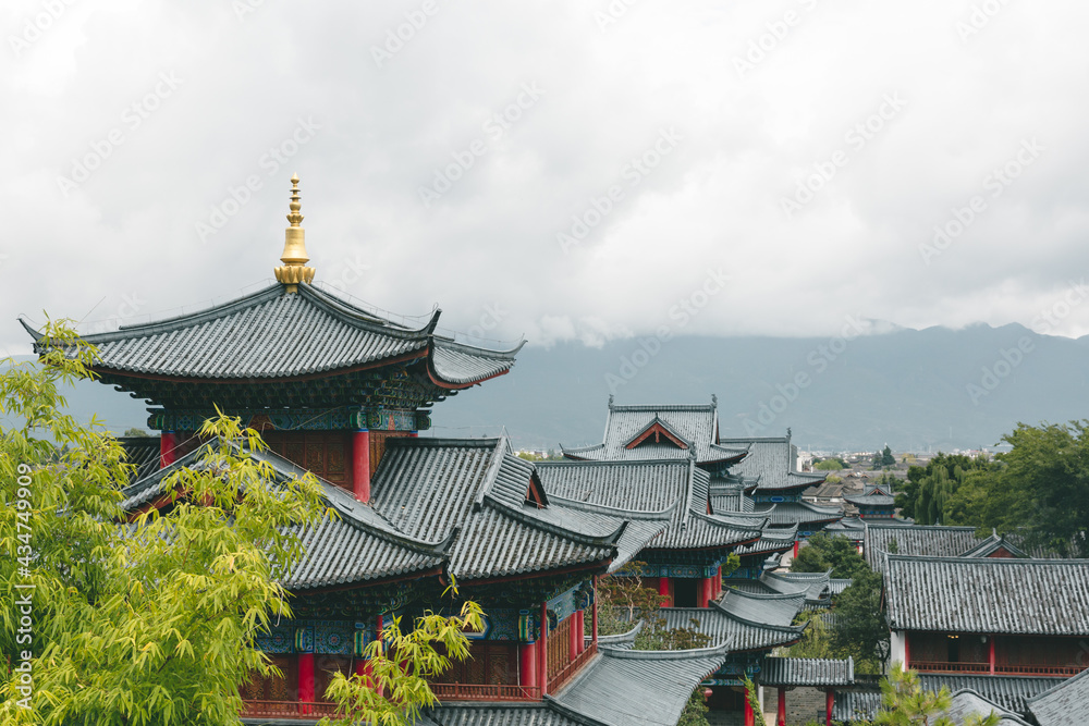 Traditional archiecture in old town of Lijiang, Yunnan, China