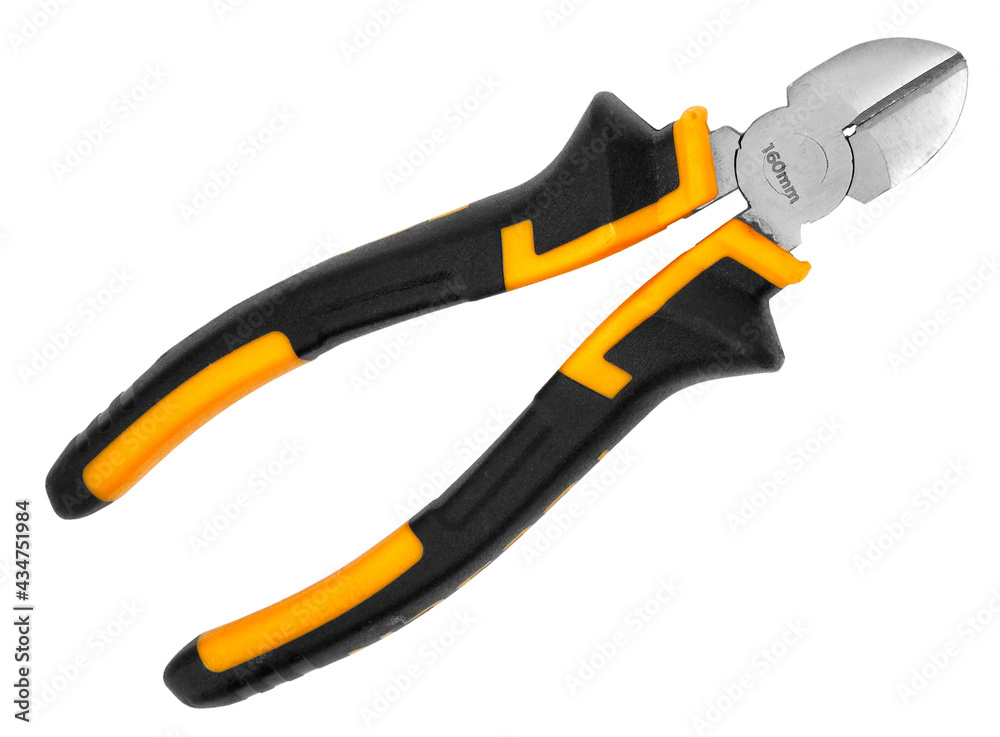 Diagonal pliers isolated on white background
Diagonal pliers isolated on white background