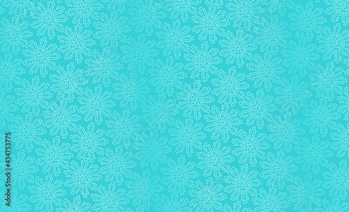 Abstract vector background, mandalas in shades of turquoise. A screen saver for a gadget, a background for a postcard or a poster.