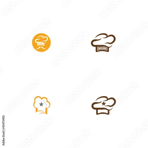 Hat chef logo template