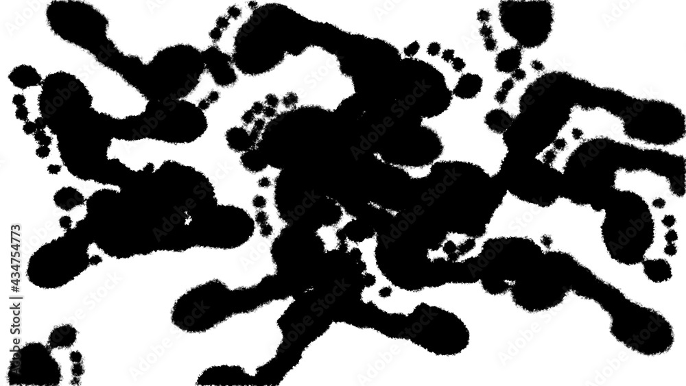 Crowded Imprint Footsteps on white background