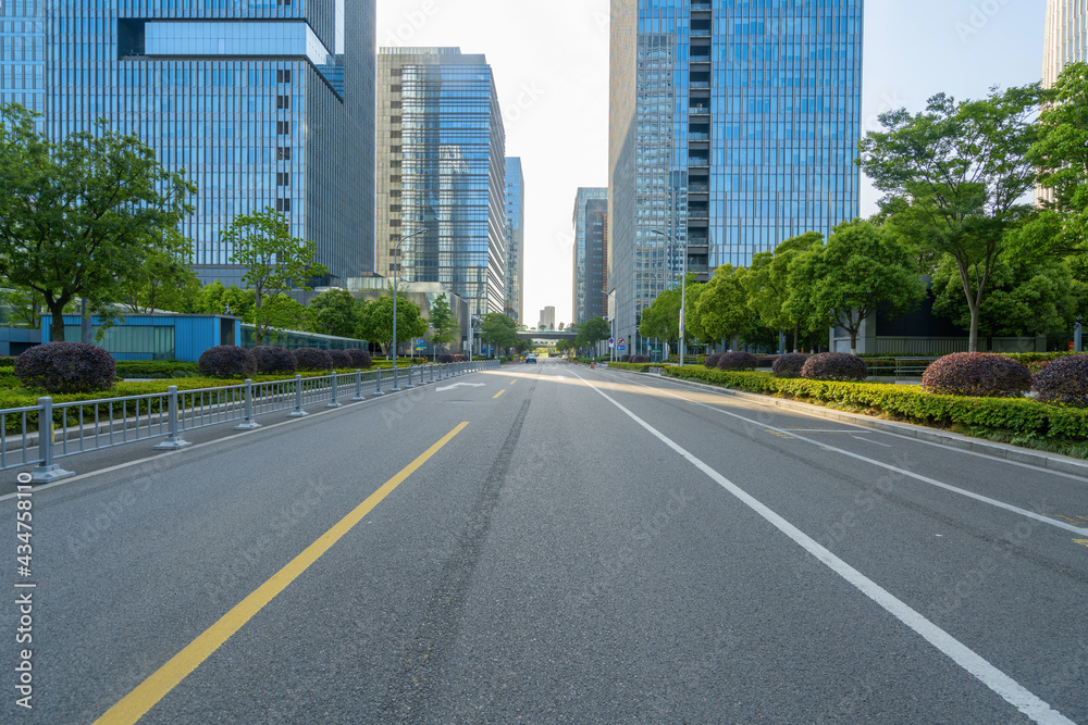 Highway and financial center office building in Ningbo, China