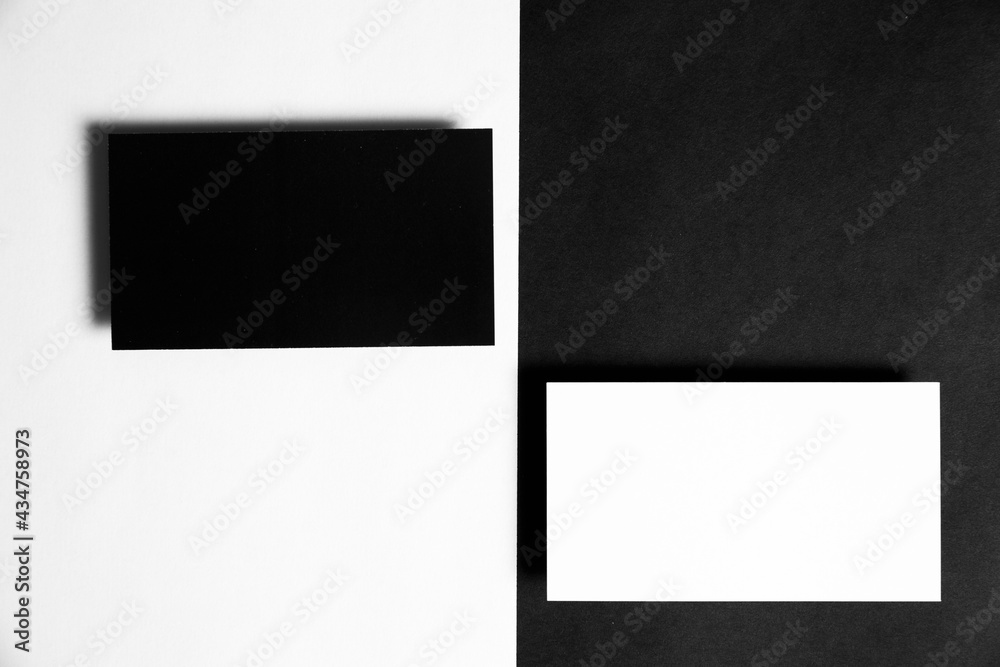 Business cards blank. Mockup on color background. Business cards blank. Mockup on color background.