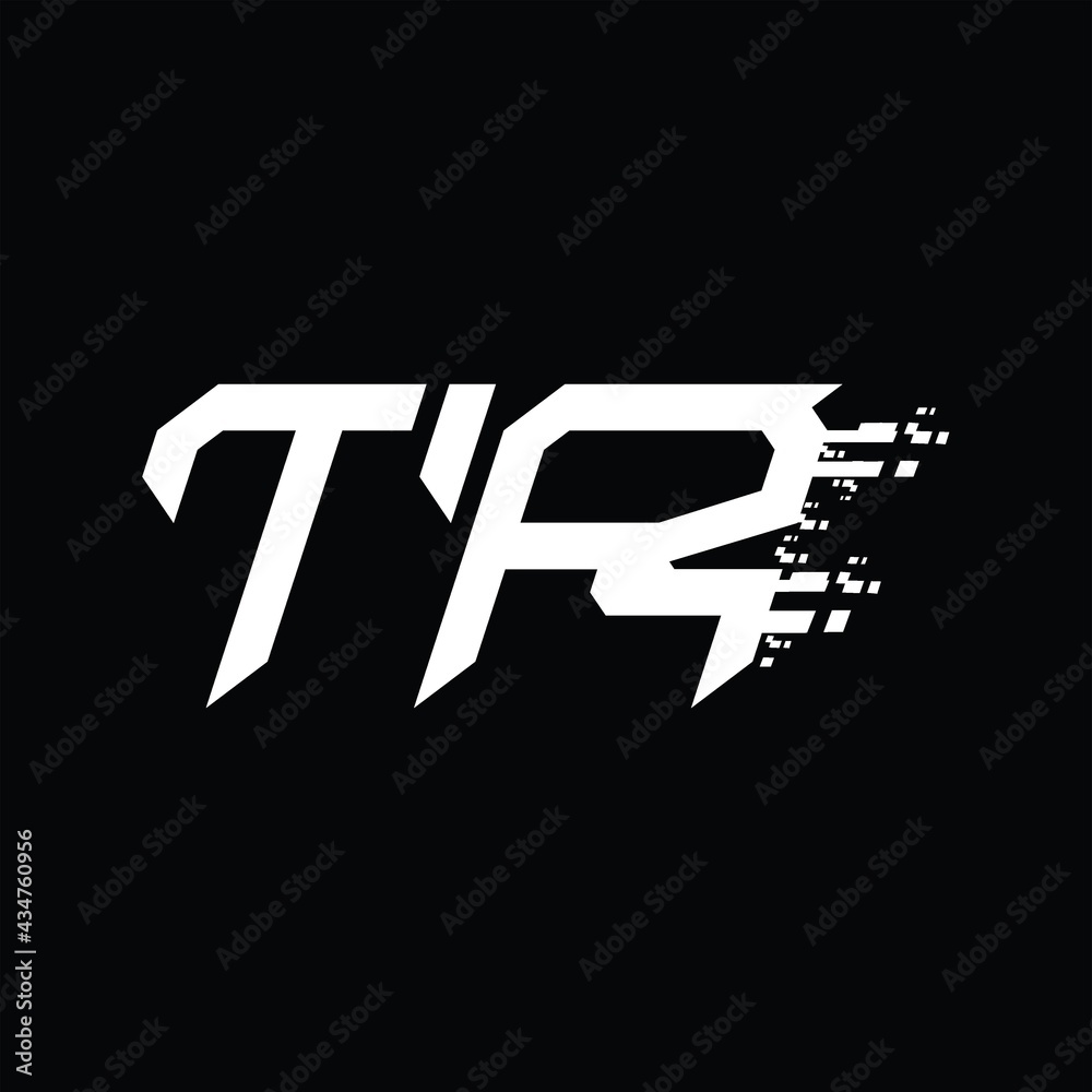 TR Logo monogram abstract speed technology design template Stock Vector ...