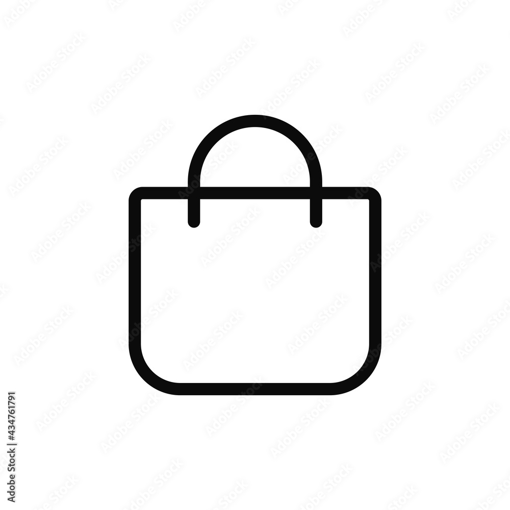 Shopping bag icon vector. Bag sign Shopping bag icon vector. Bag sign