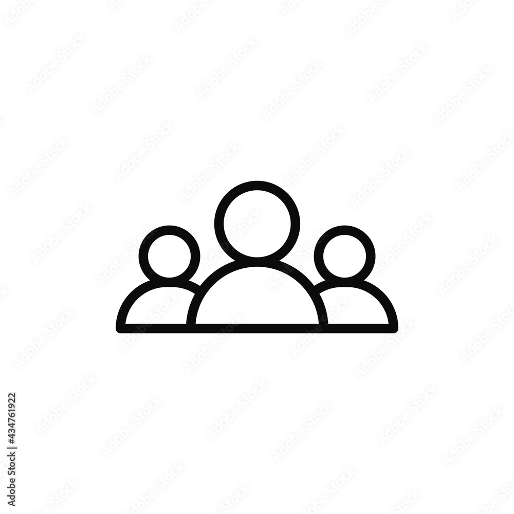 Group icon vector. People sign Group icon vector. People sign