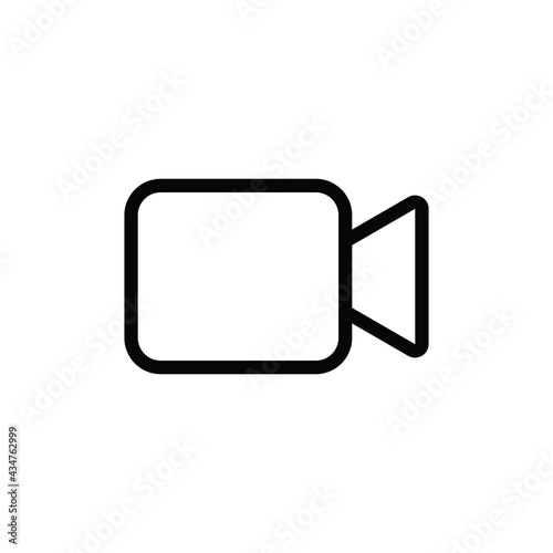 Video camera icon vector. Camera sign