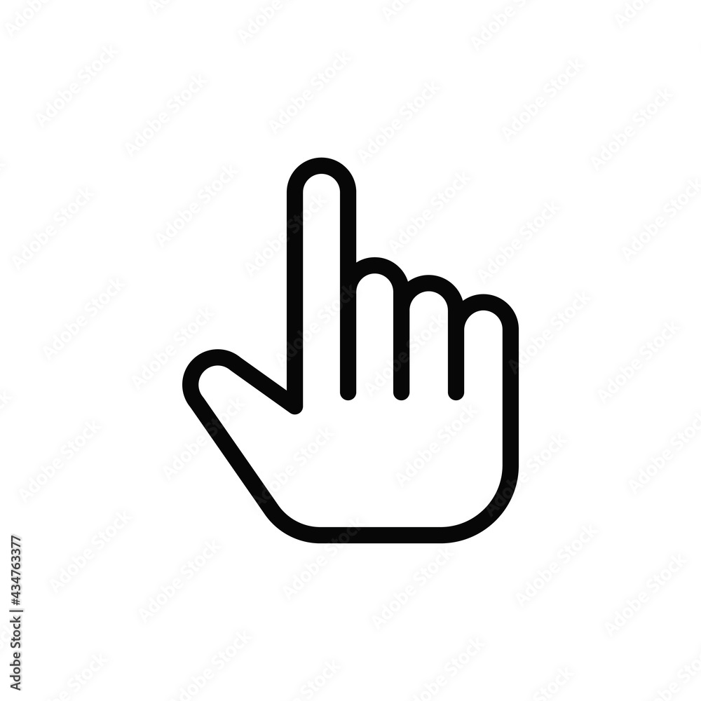 Hand icon vector. Finger sign Hand icon vector. Finger sign