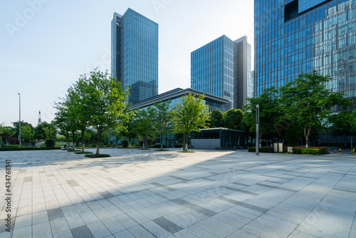 Financial center square and office building in Ningbo, China © onlyyouqj