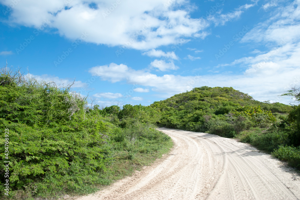 Grand Turk Island Countryside Road Grand Turk Island Countryside Road