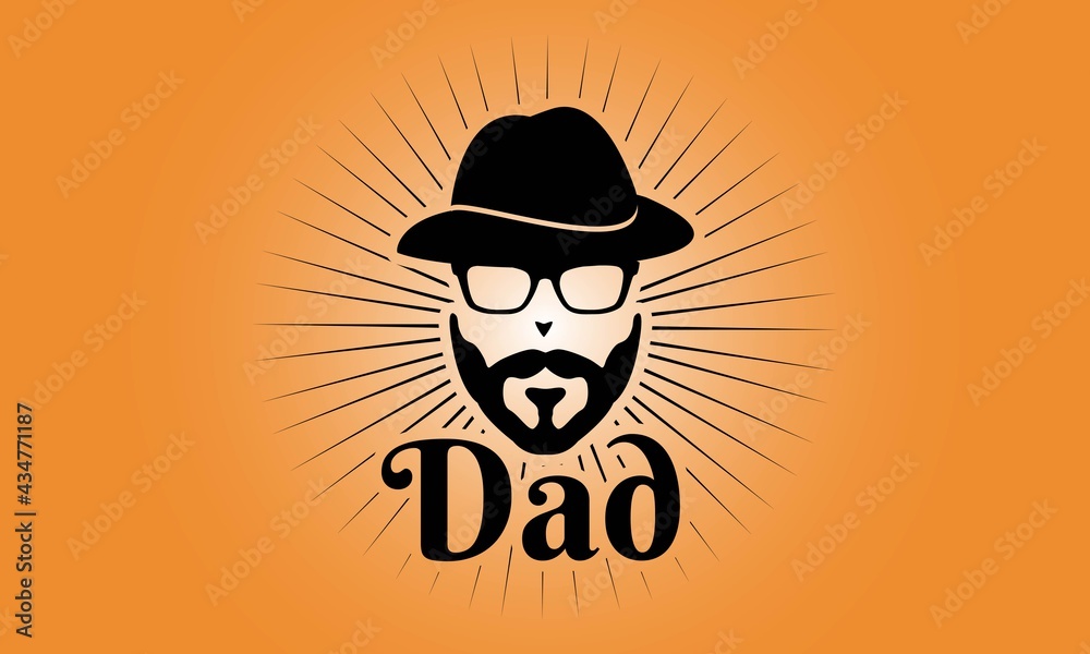 World happy fathers day best fathers lover T-shirt poster banner party greeting cards labels vector illustration design.
