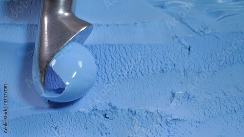 Portion ice cream, a set of ice cream in a container.