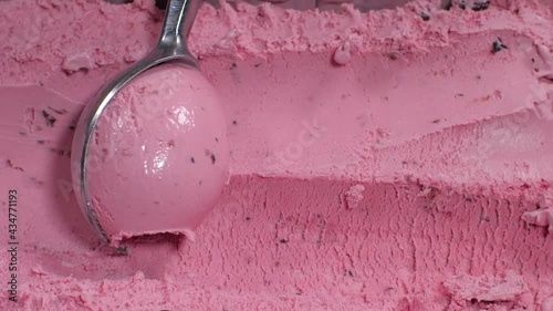 Portion ice cream, a set of ice cream in a container.