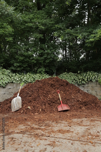 big mulch pile