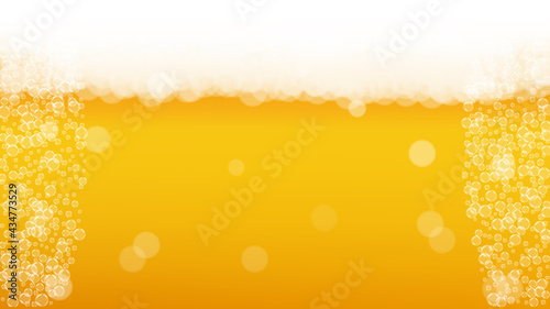 Beer foam. Craft lager splash. Oktoberfest background.