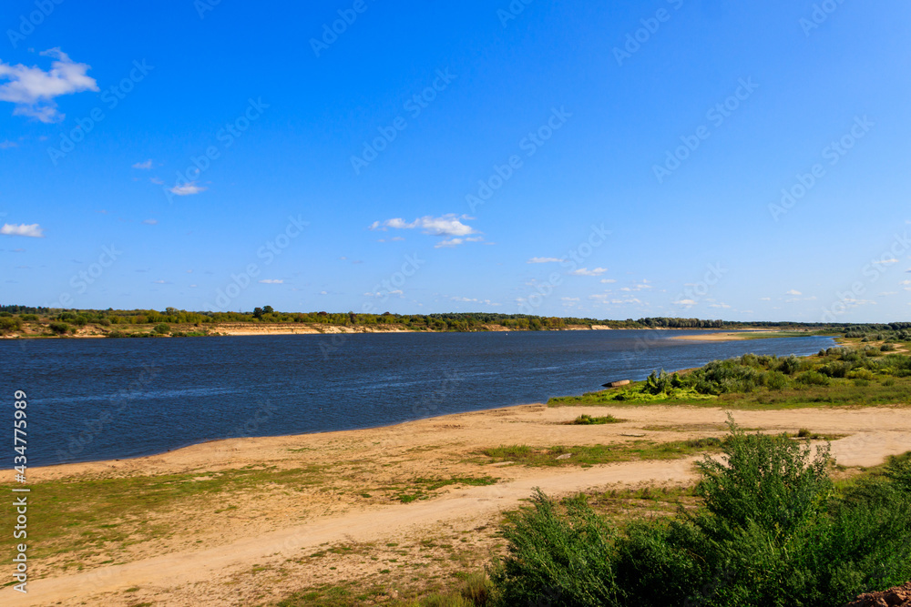 View of the Oka river in Russia