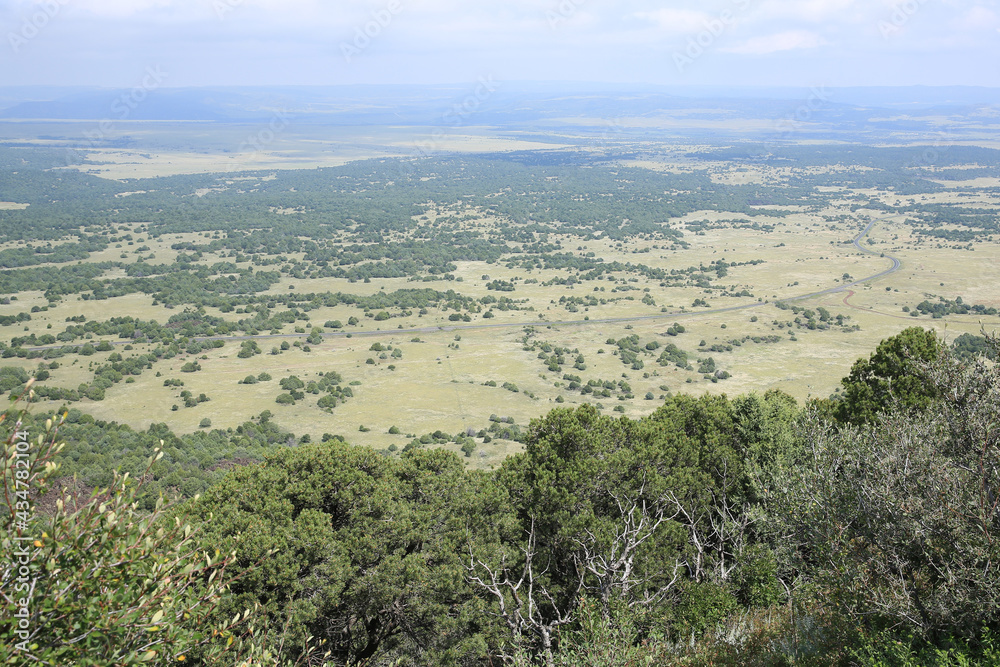 View from Capulin Volcano in New Mexico, USA
