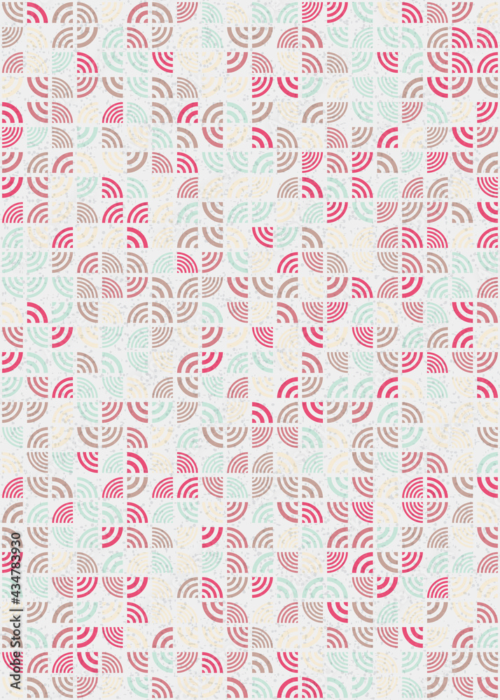 Abstract Geometric Pattern generative computational art illustration