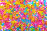 colorful sugar crystal 