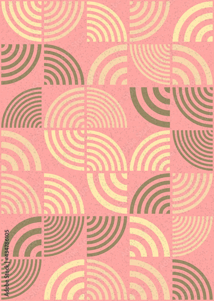 Fototapeta premium Abstract Geometric Pattern generative computational art illustration