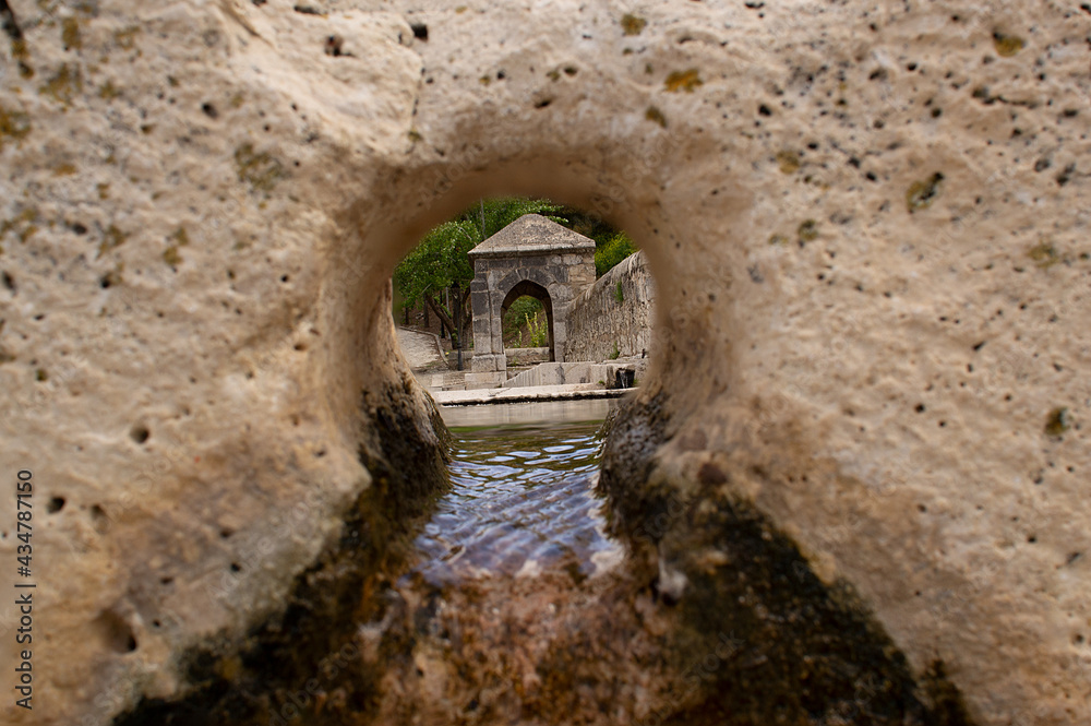 Fototapeta premium pond seen from one of its drains