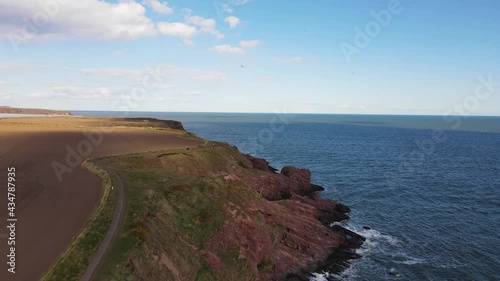 Arbroath Cliffs Angus Scotland