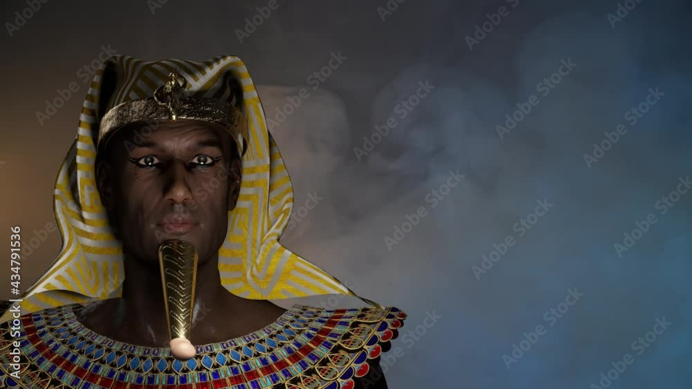 ancient Egyptian Pharaoh render 3d